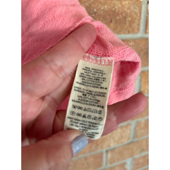 Free People We The Free Down Under Oversized Linen Henley Top Shirt - Picture 6 of 12